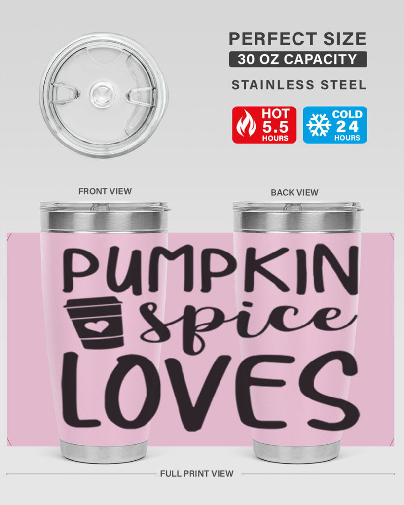 Pumpkin Spice Loves 555#- fall- Tumbler
