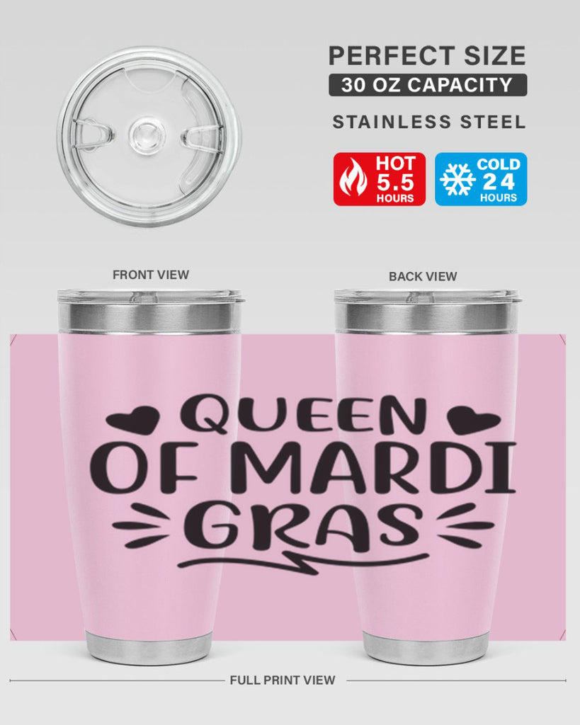 Queen Of Mardi Gras 133#- fashion- Cotton Tank