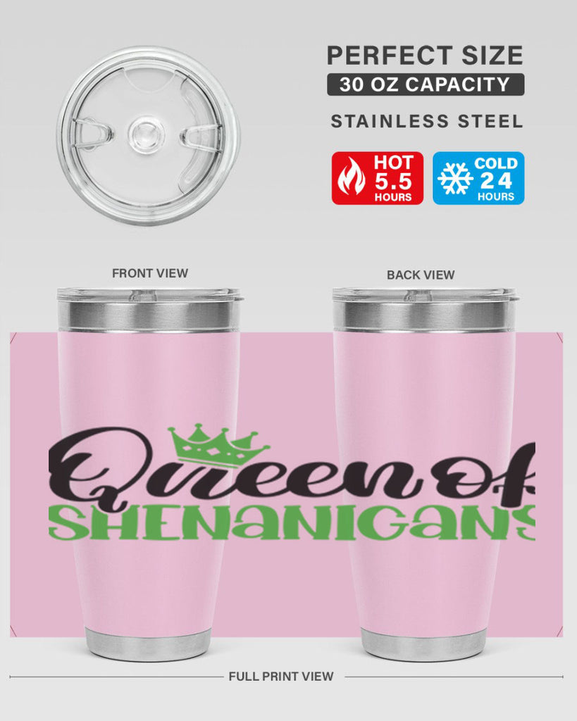 Queen Of Shenanigans Style 36#- St Patricks Day- Tumbler