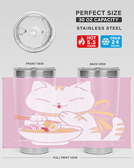 Ramen Cat Kawaii Anime Tee Japanese 280#- anime- Tumbler