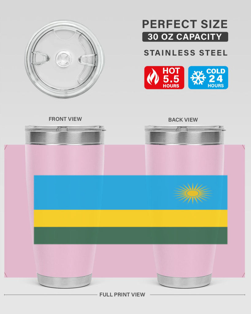 Rwanda 53#- world flags- Tumbler