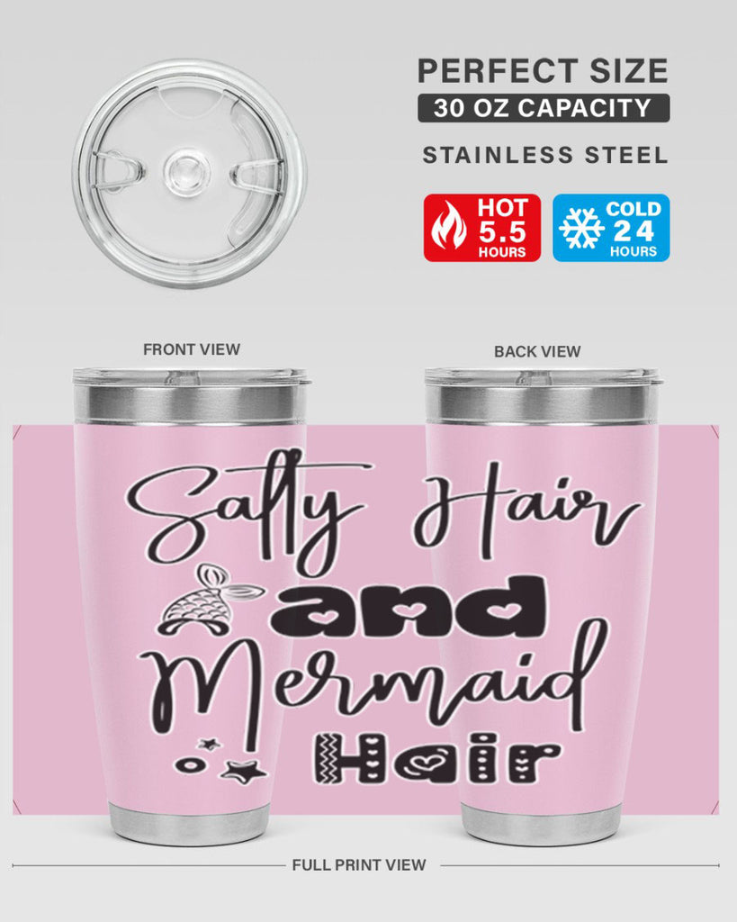 Salty Hair and Mermaid Hair 572#- mermaid- Tumbler