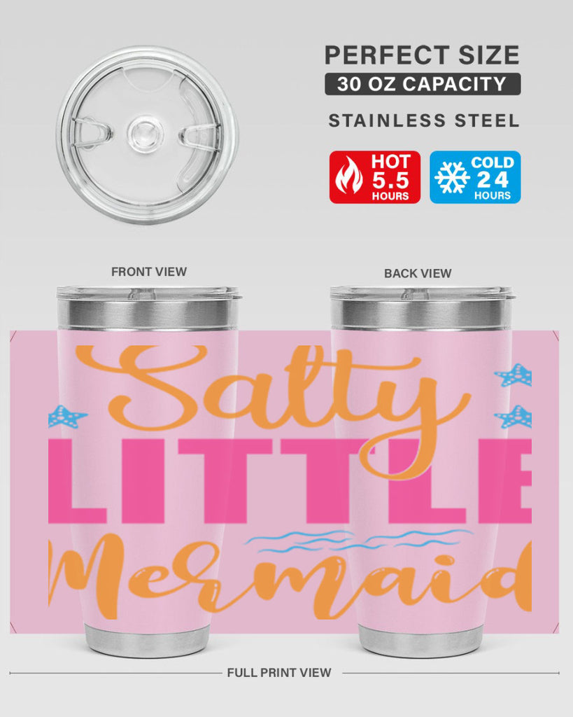 Salty Little Mermaid Design 574#- mermaid- Tumbler