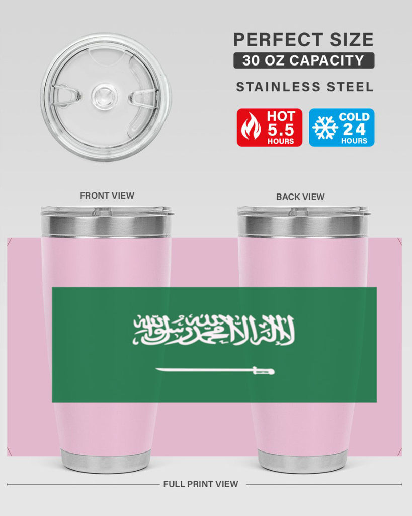 Saudi Arabia 46#- world flags- Tumbler