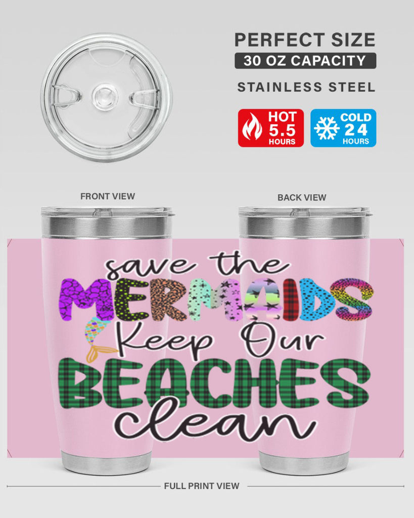 Save The Mermaids Keep Our 575#- mermaid- Tumbler