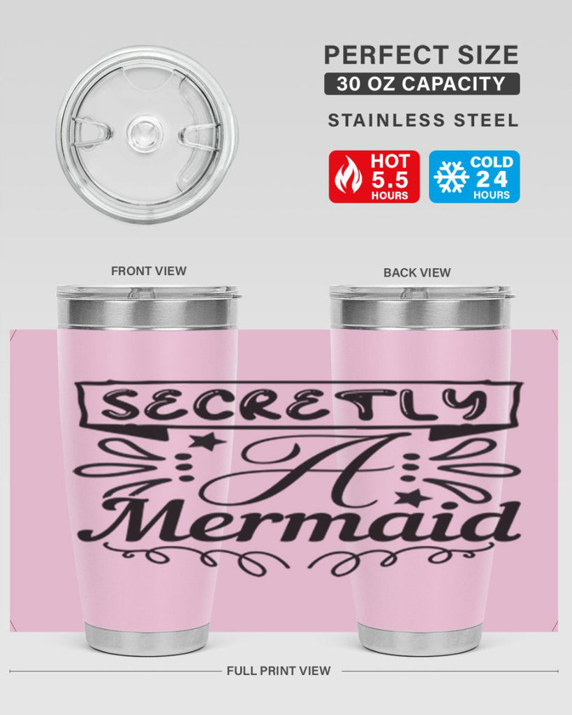 Secretly a mermaid 579#- mermaid- Tumbler