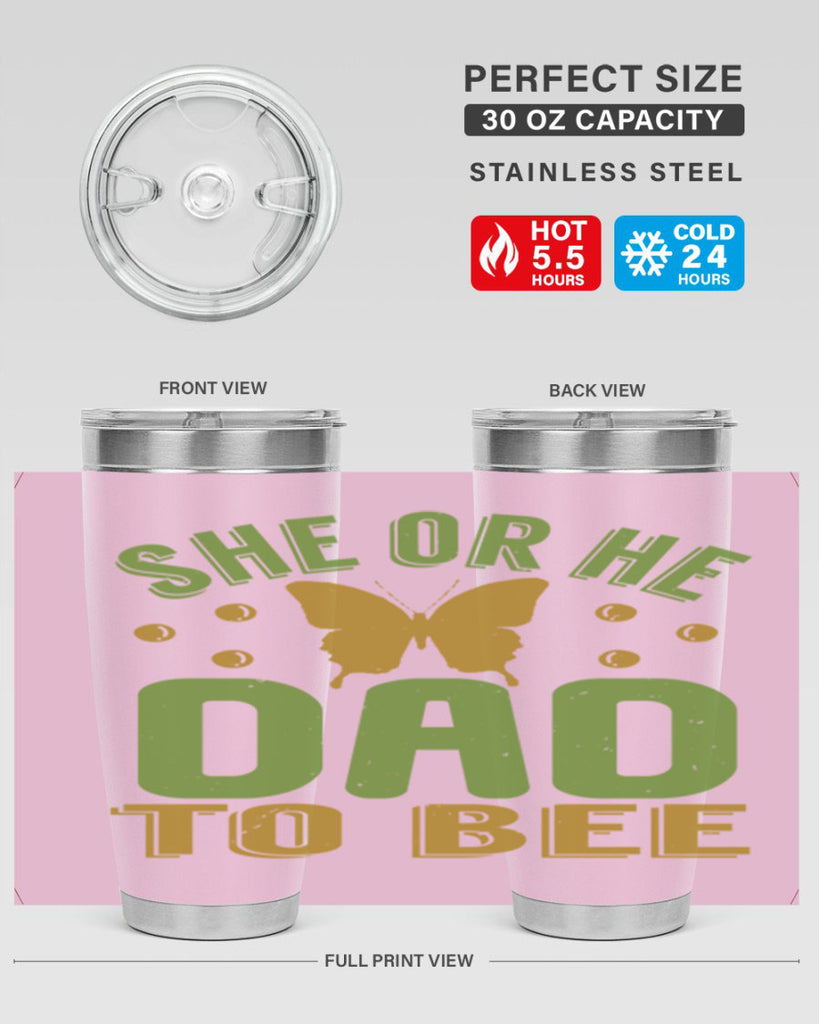 She or He Dad to bee Style 172#- baby- tumbler
