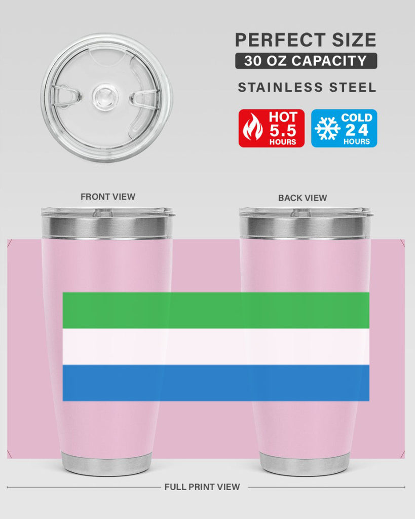 Sierra Leone 42#- world flags- Tumbler