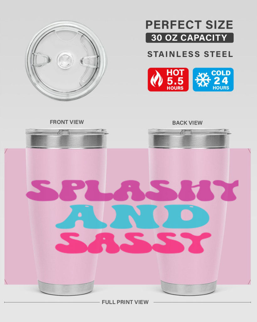 Splashy And Sassy 622#- mermaid- Tumbler