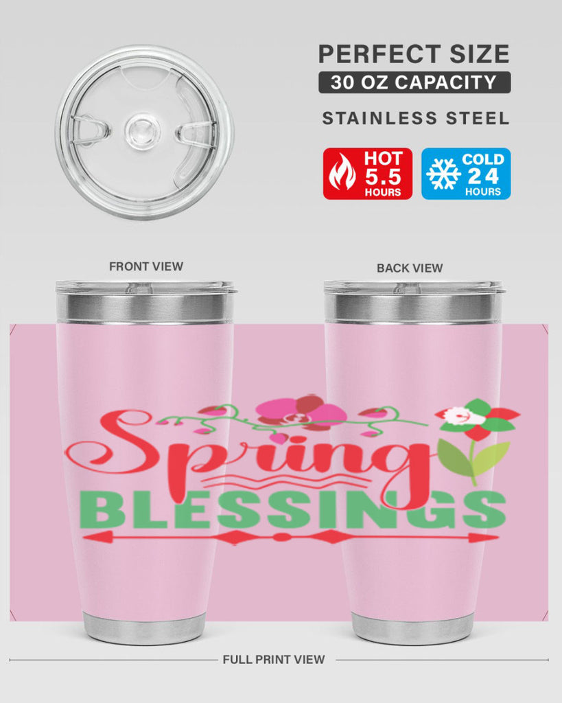 Spring Blessings 418#- spring- Tumbler