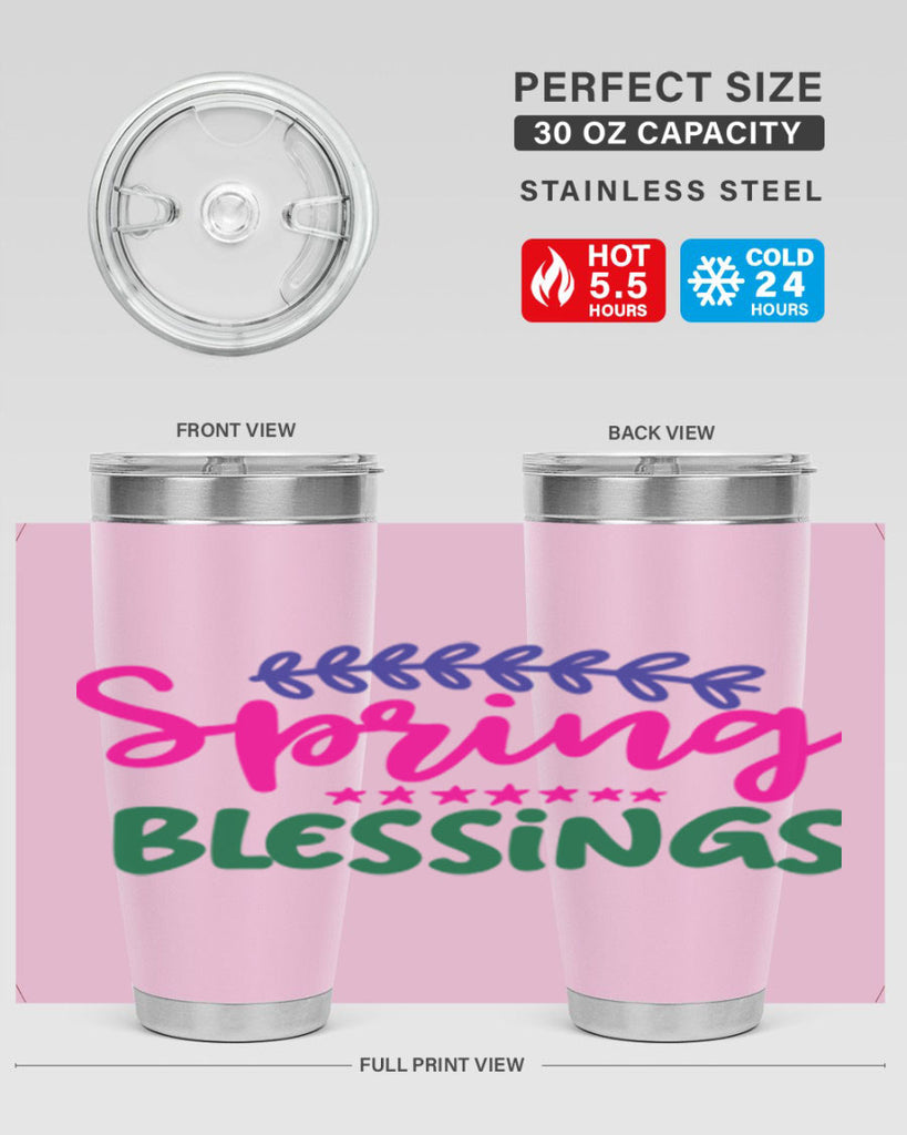 Spring Blessings 419#- spring- Tumbler