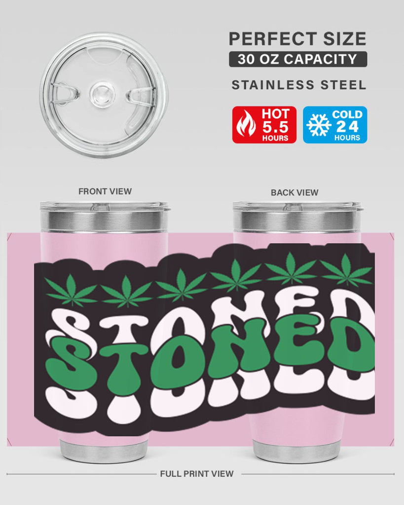 Stoned 255#- marijuana- Tumbler