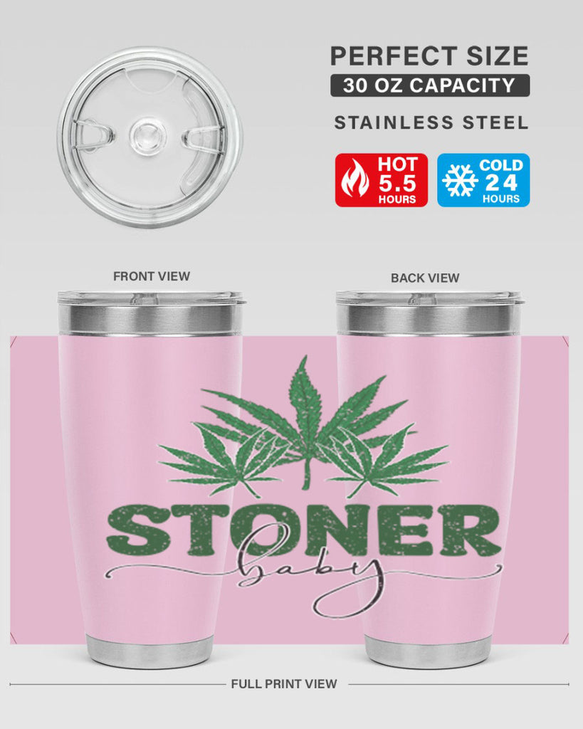 Stoner Baby Sublimation 261#- marijuana- Tumbler