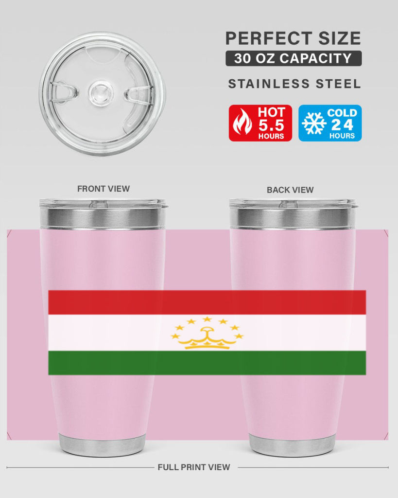 Tajikistan 25#- world flags- Tumbler