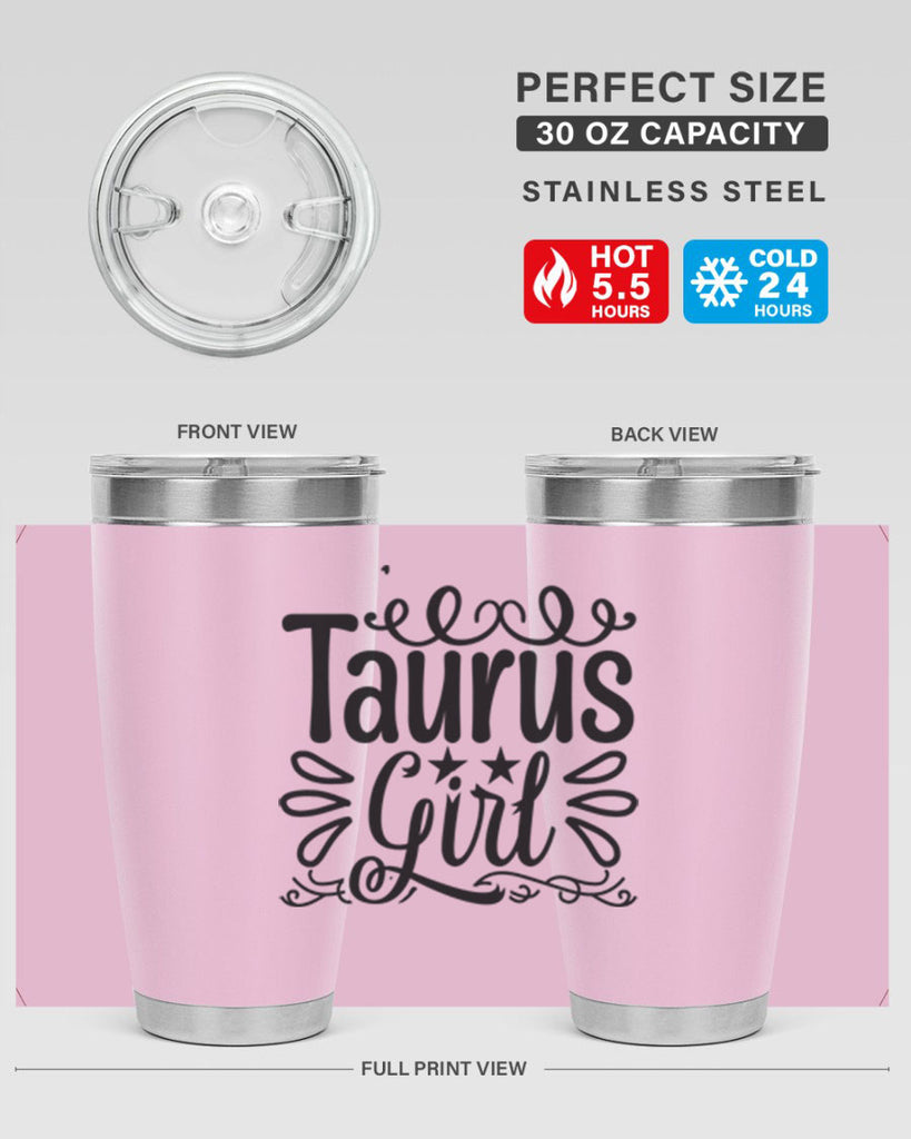 Taurus girl 497#- zodiac- Tumbler