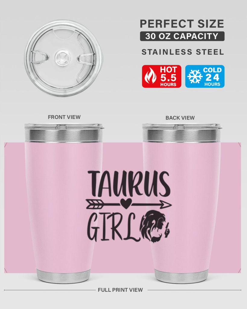 Taurus girl 498#- zodiac- Tumbler