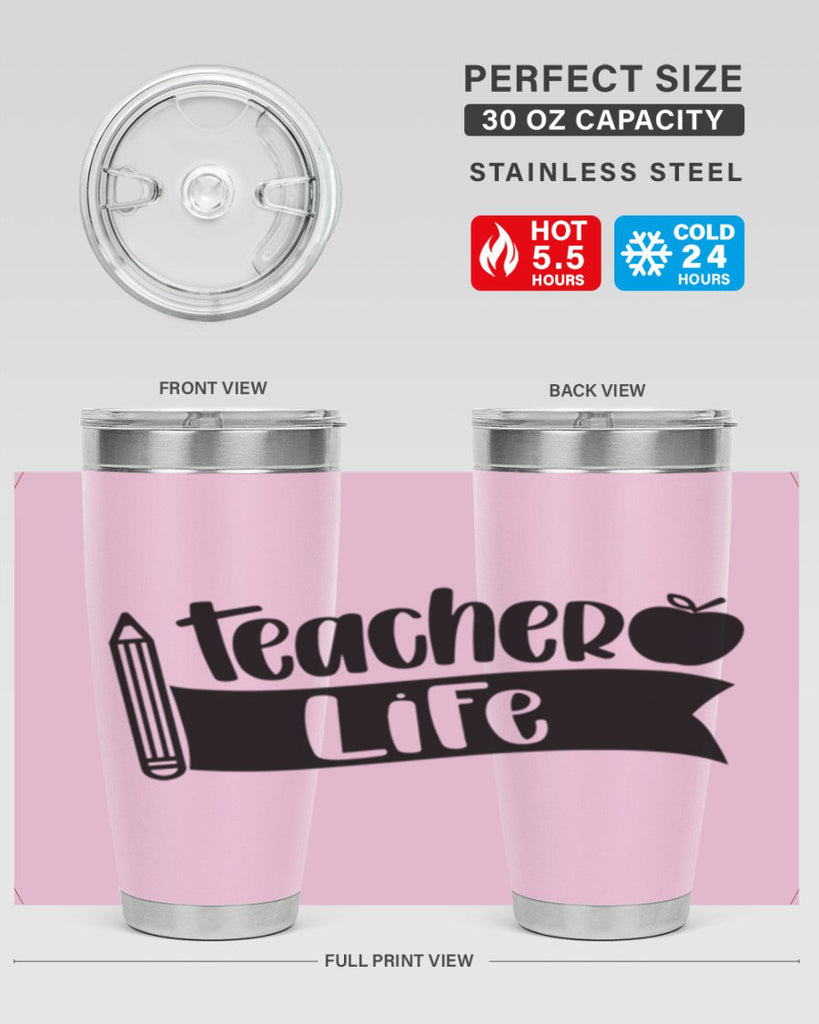 Teacher Life Style 52#- teacher- tumbler