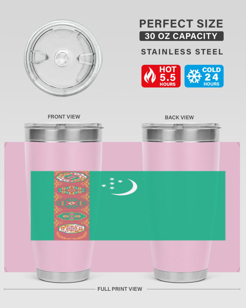 Turkmenistan 16#- world flags- Tumbler