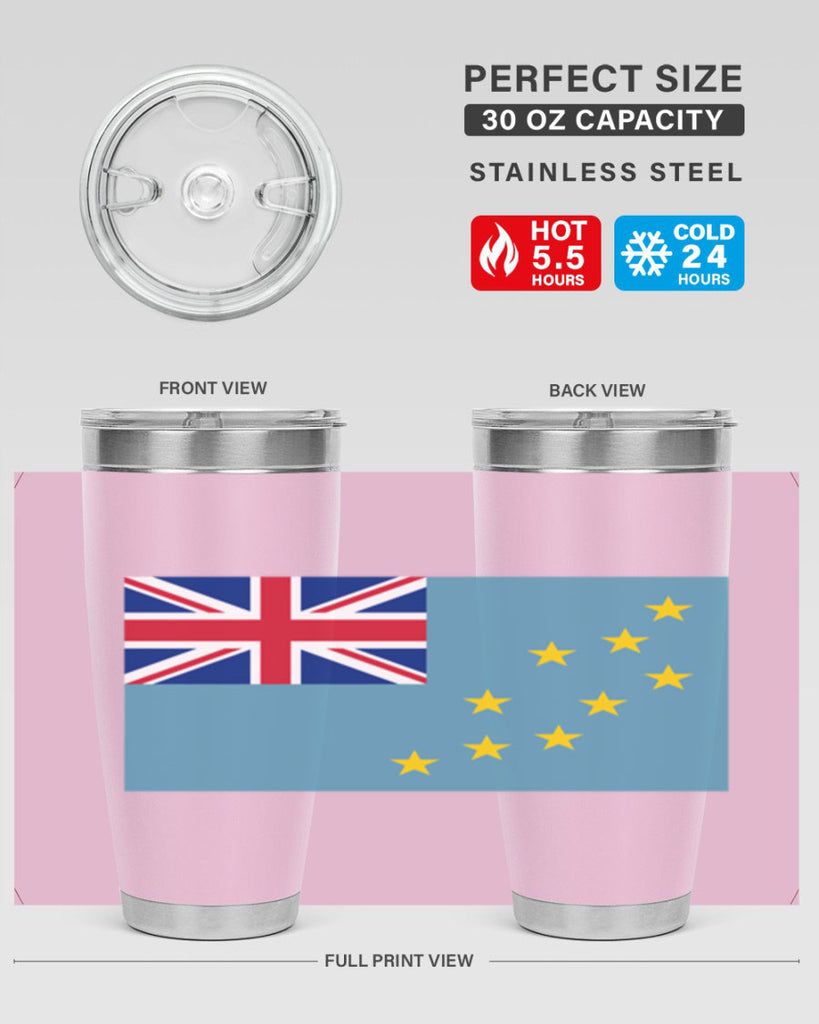 Tuvalu 15#- world flags- Tumbler