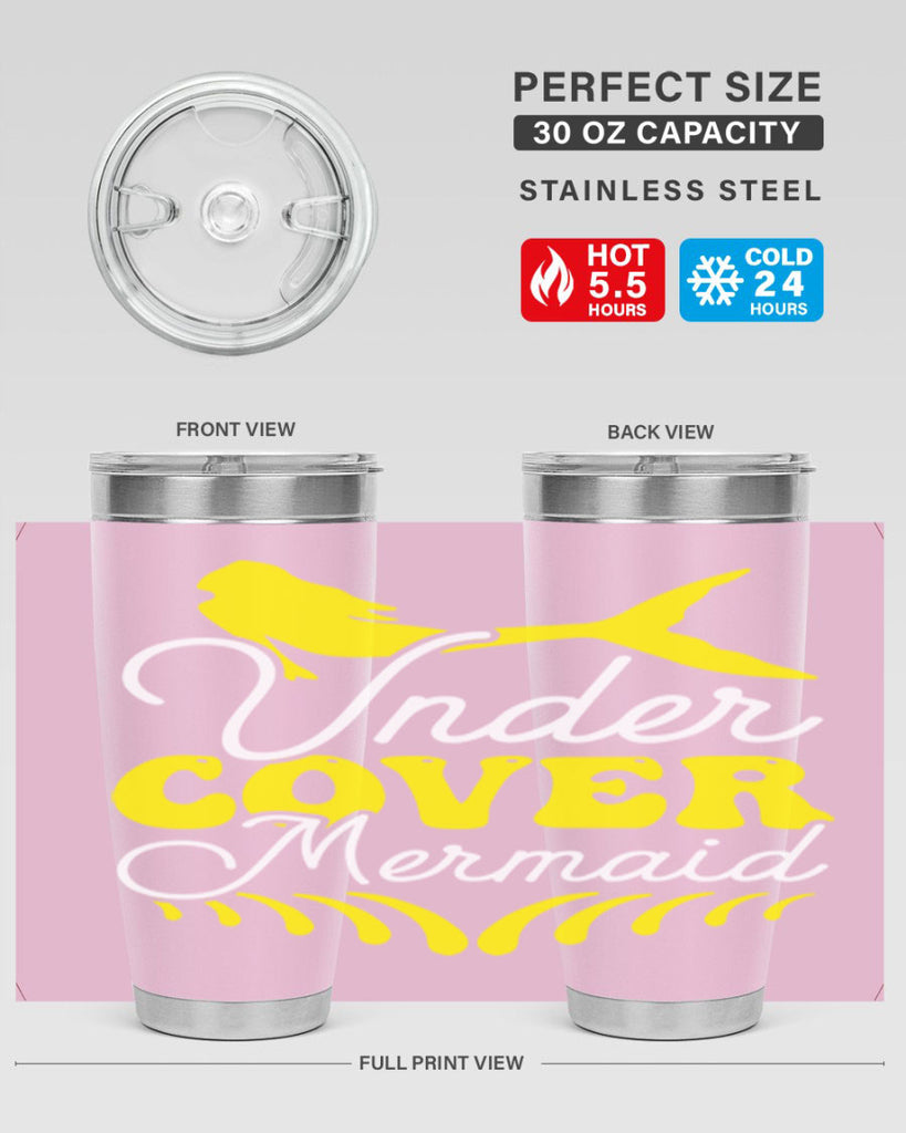 Under Cover Mermaid 637#- mermaid- Tumbler