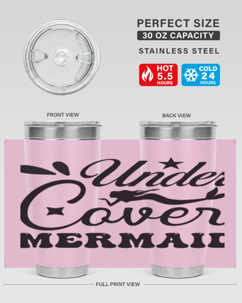 Under cover mermaid 646#- mermaid- Tumbler
