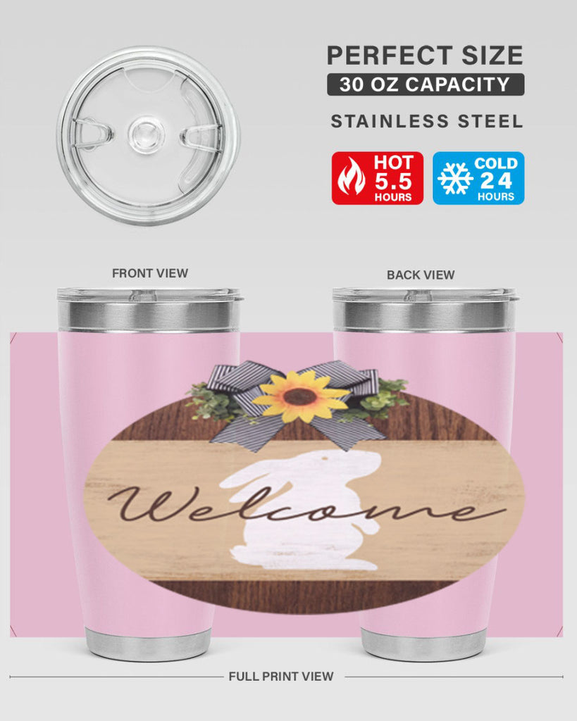 Welcome Bunny Mockup568#- spring- Tumbler