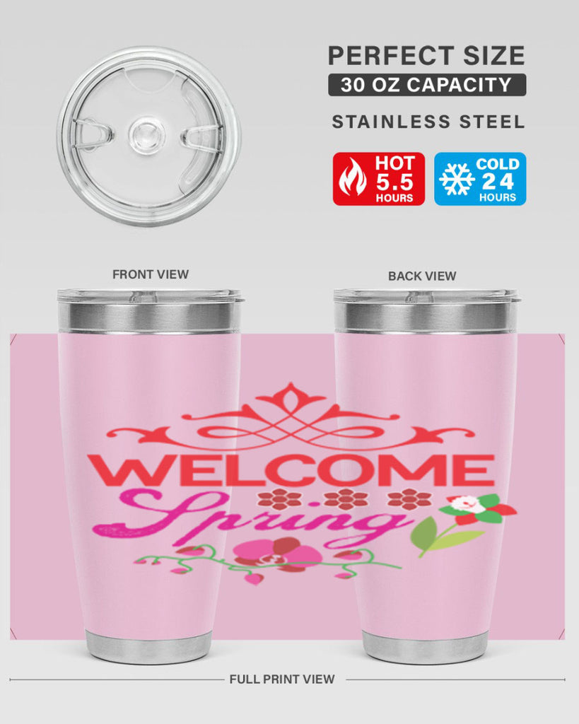 Welcome Spring 580#- spring- Tumbler