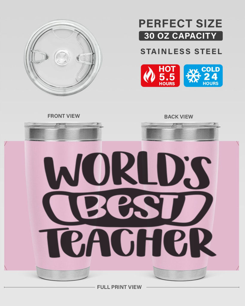 Worlds Best Teacher Style 27#- teacher- tumbler