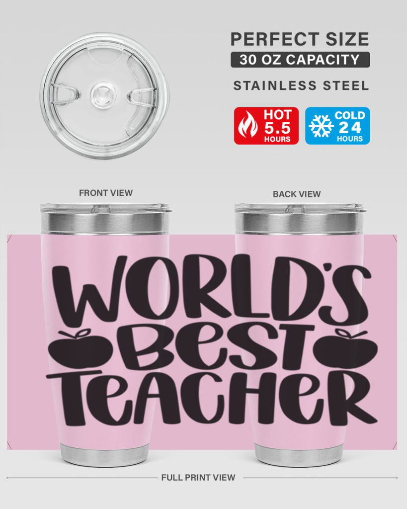 Worlds Best Teacher Style 28#- teacher- tumbler