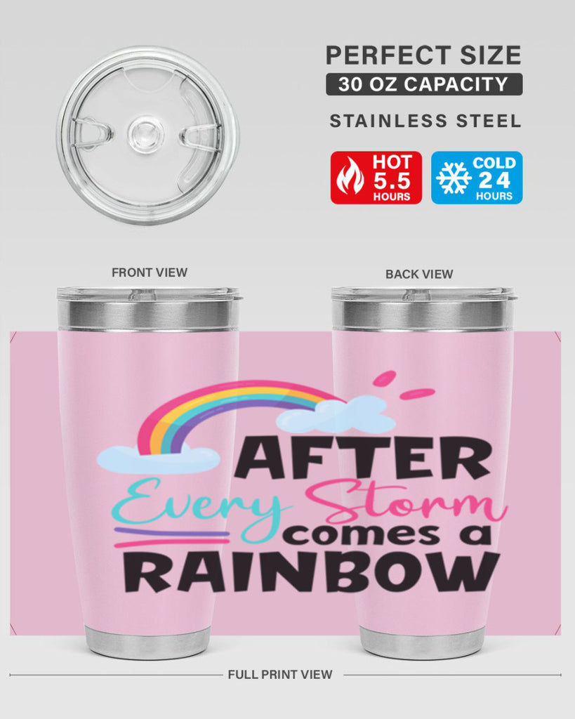 after every storm comes a rainbow Style 291#- baby- tumbler