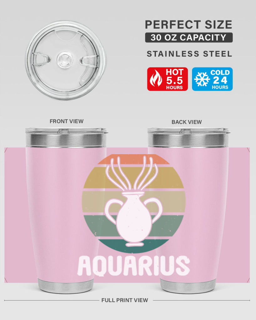 aquarius 78#- zodiac- Tumbler