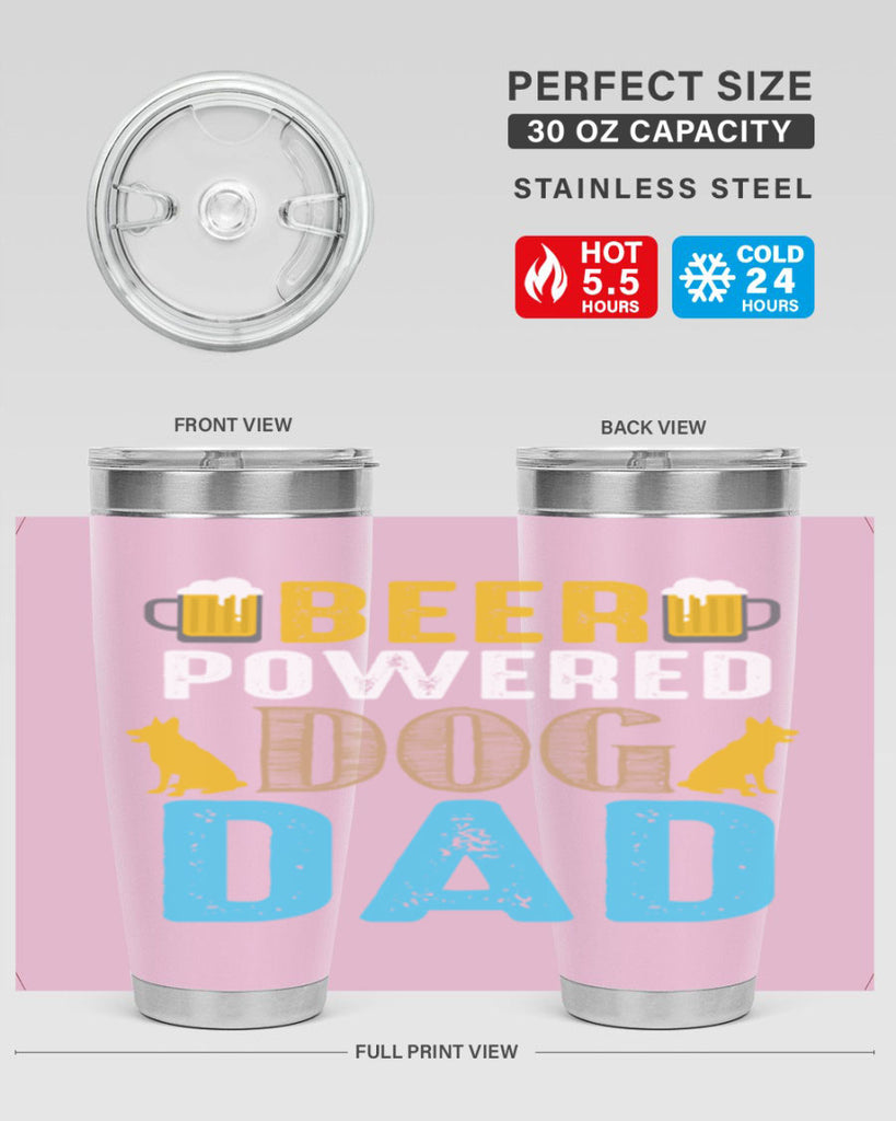 beer power dog dad 145#- beer- Tumbler