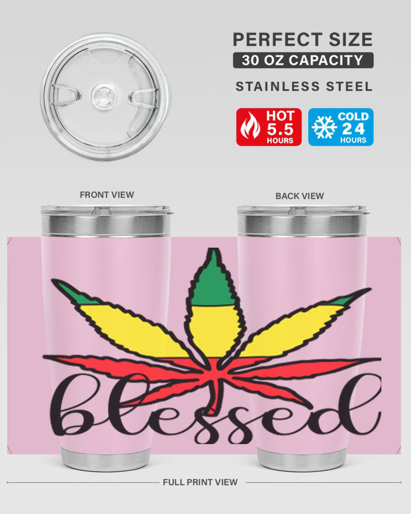 blessed cannabis jamacian 18#- marijuana- Tumbler