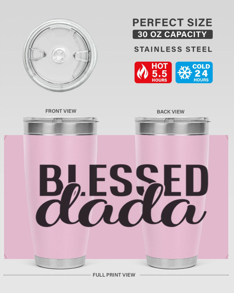 blessed dada 34#- dad- Tumbler