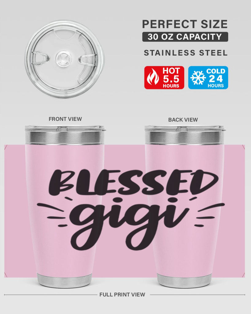 blessed gigi 64#- grandma - nana- Tumbler