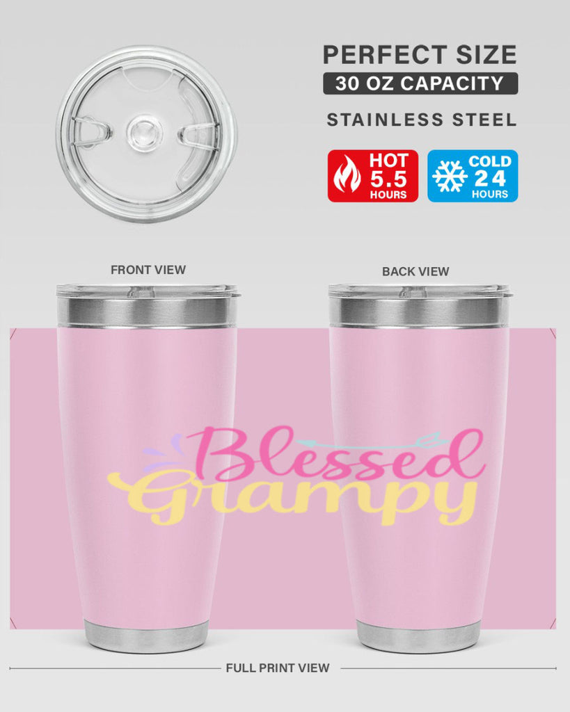 blessed grampy 78#- grandpa - papa- Tumbler