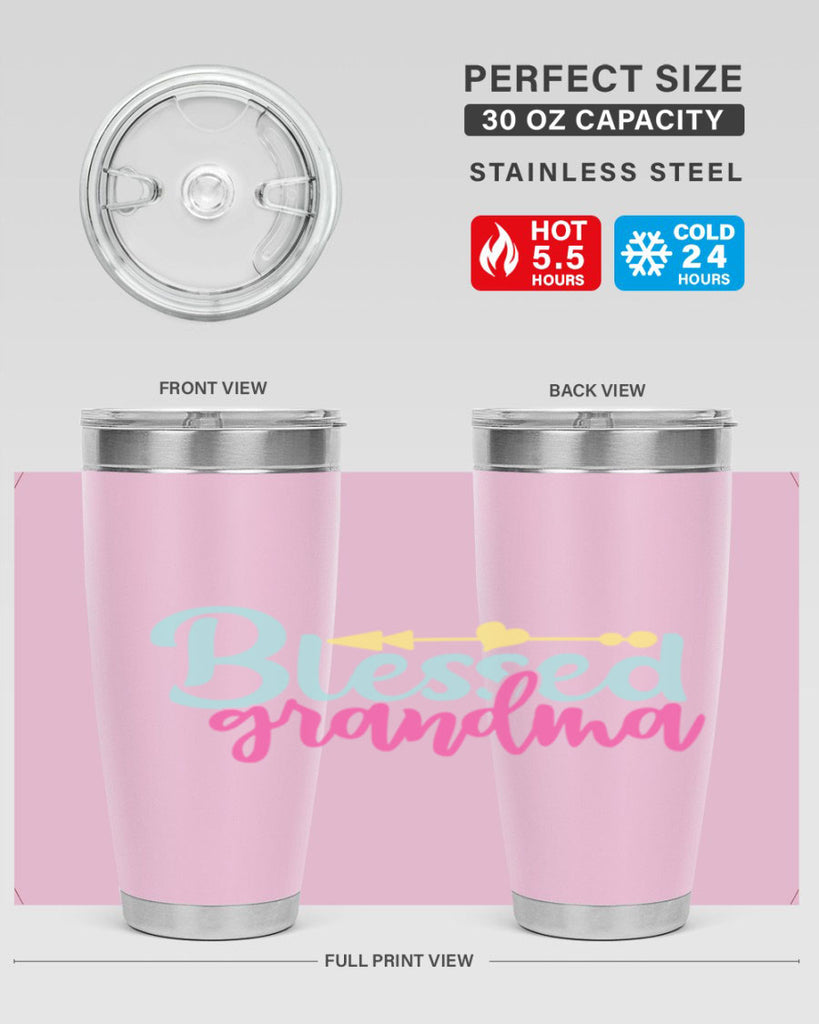 blessed grandma 63#- grandma - nana- Tumbler