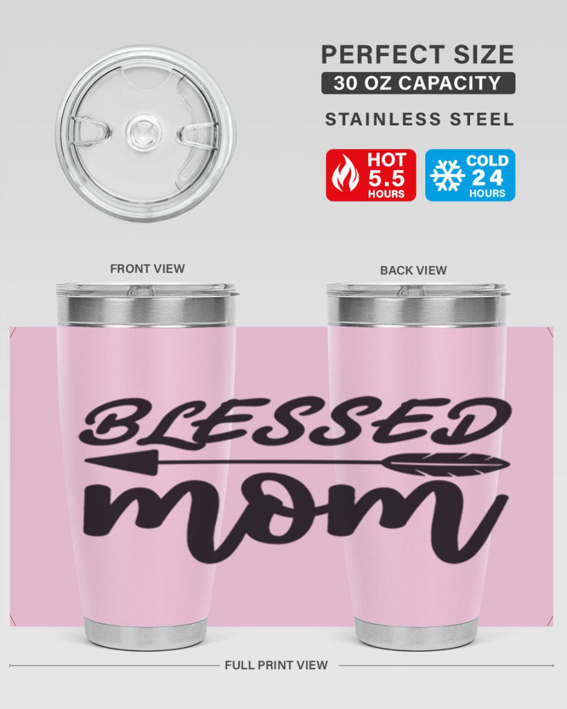 blessed mom 270#- mom- Tumbler