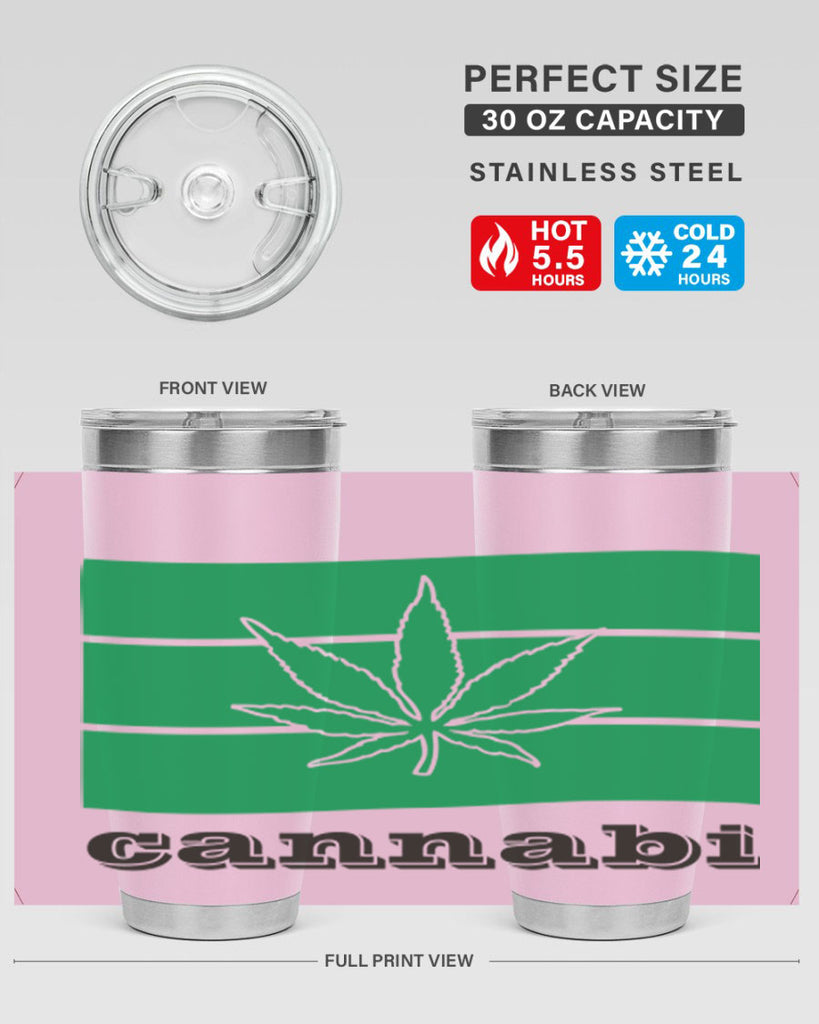 cannabi flag 36#- marijuana- Tumbler