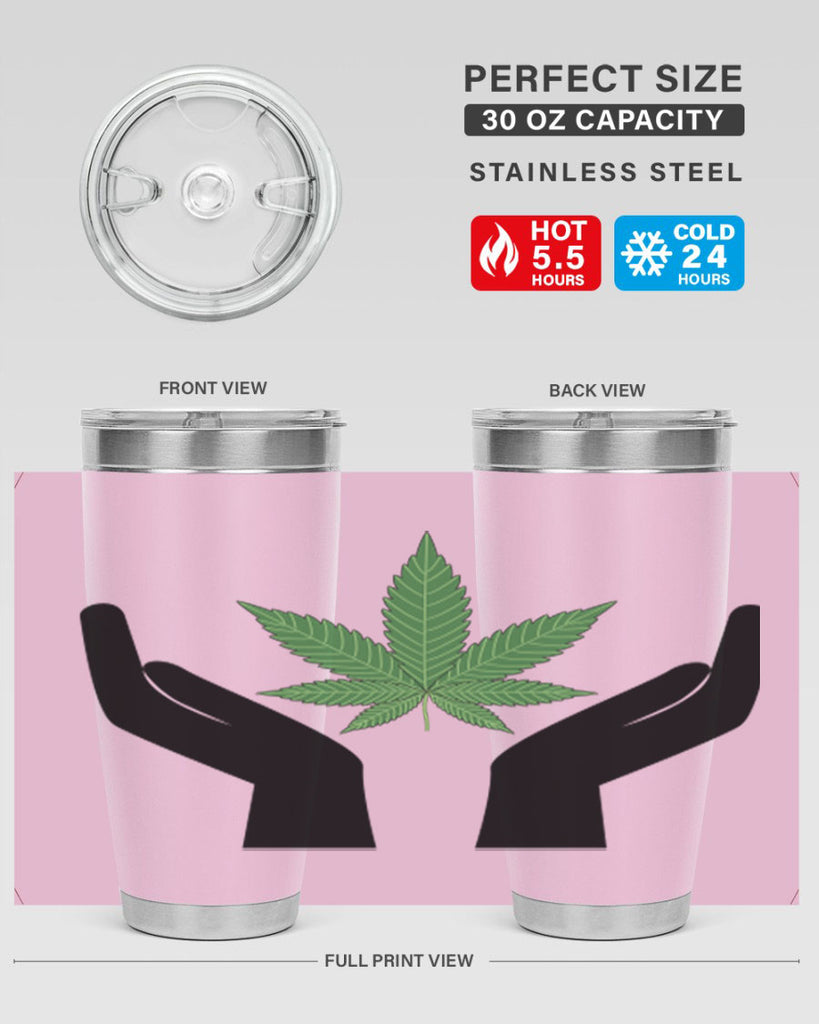 cannabis hands 44#- marijuana- Tumbler