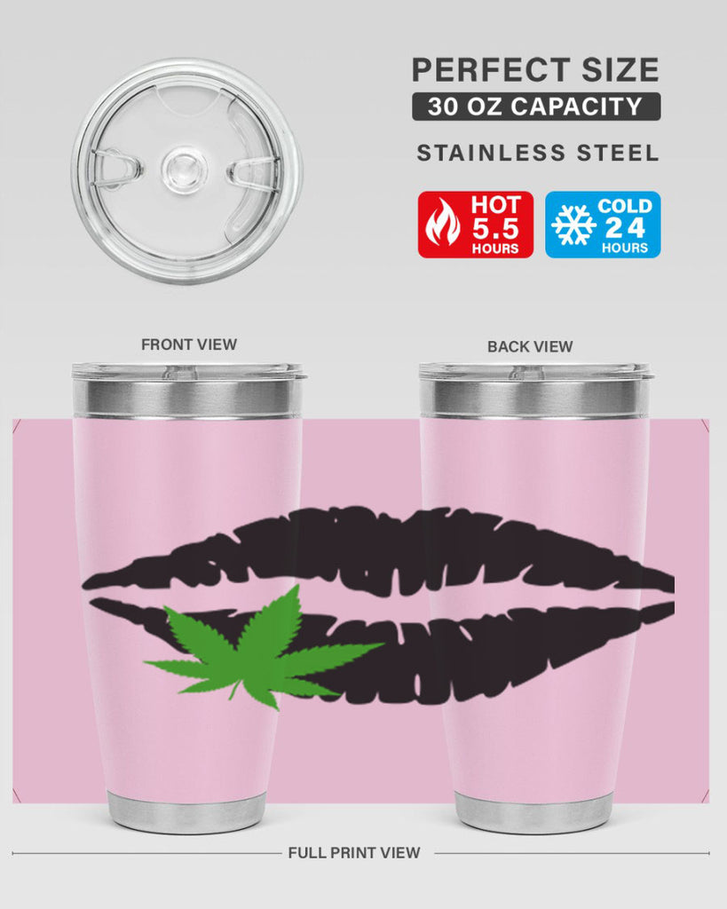 cannabis lips 47#- marijuana- Tumbler