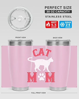 cat mom Style 35#- cat- Tumbler