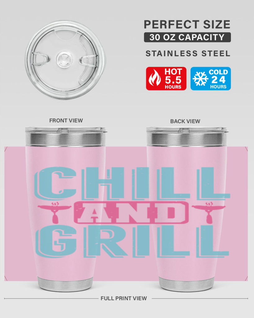 chill and grill 49#- bbq- Tumbler