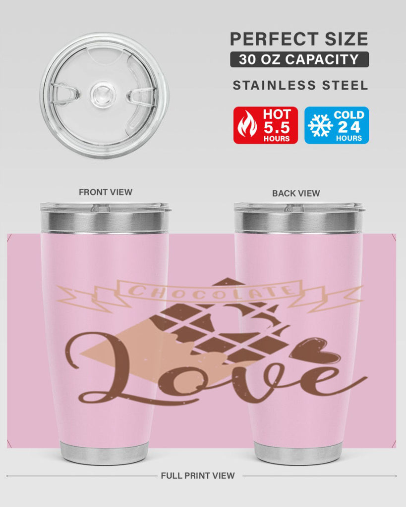 chocolate love 44#- chocolate- Tumbler