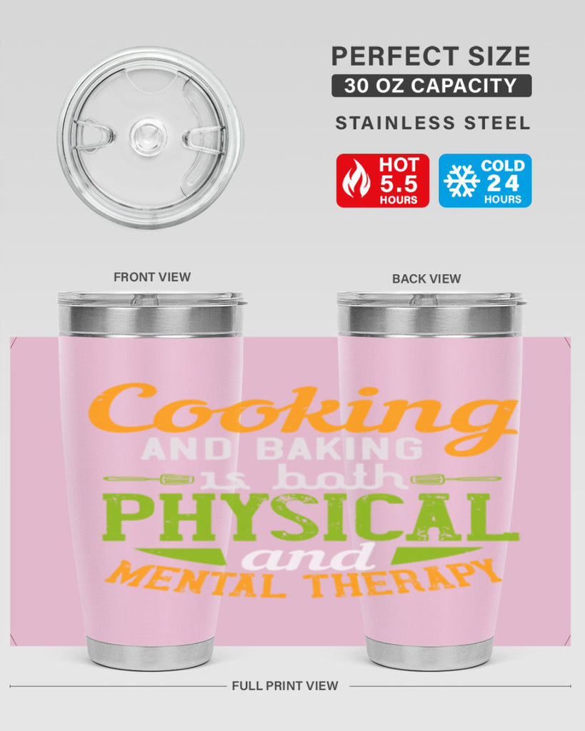 cooking and baking is both physical and mental therapy 1#- cooking- Tumbler