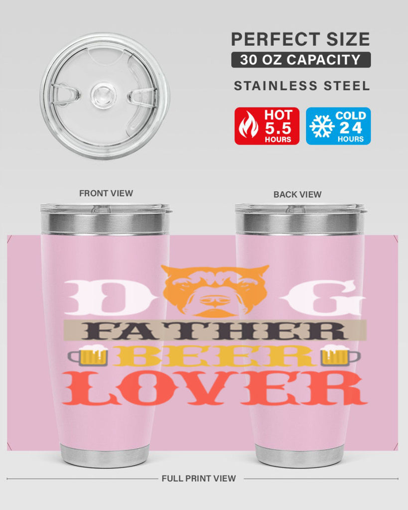 dog father beer lover 116#- beer- Tumbler