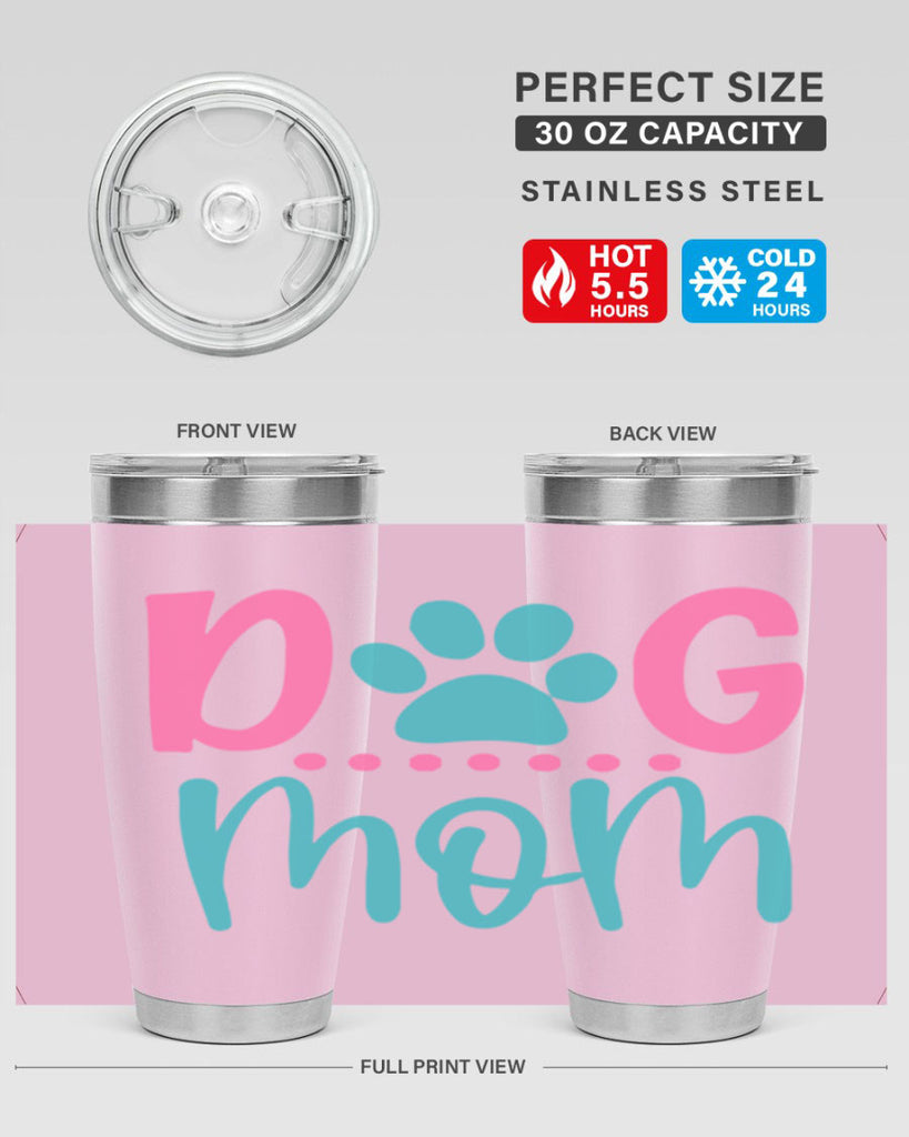 dog mom 267#- mom- Tumbler