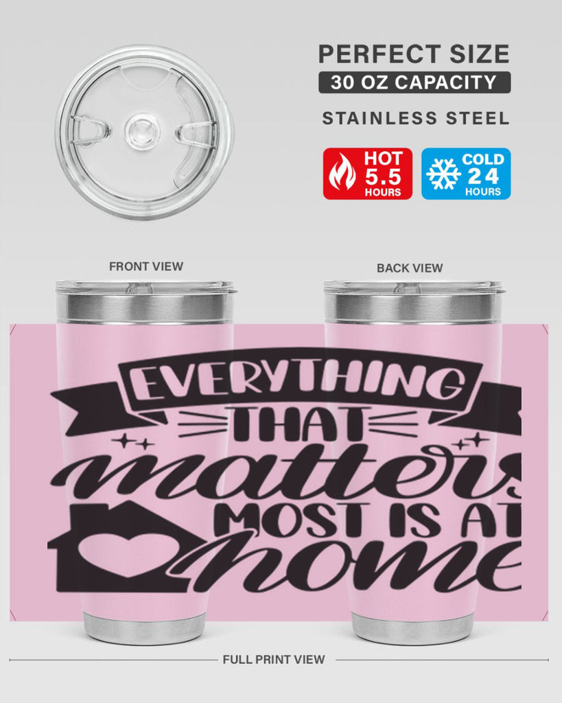 everything that matters most is at home 20#- home- Tumbler