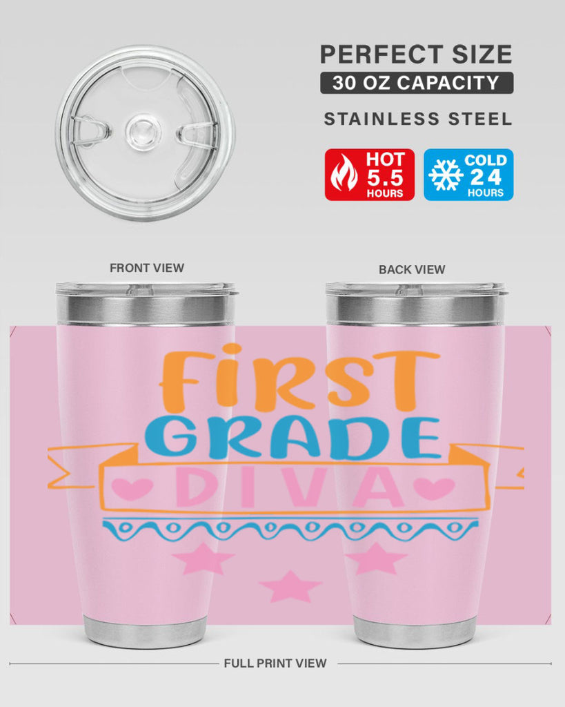 first grade diva 23#- 1st grade- Tumbler