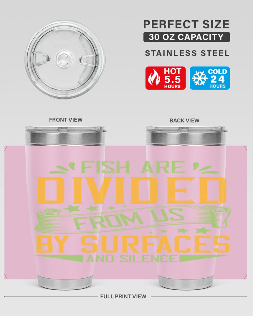 fish are divided from us by surfaces and silence 136#- vegan- Tumbler